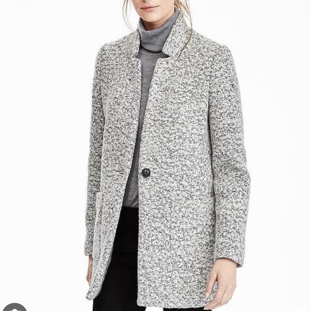 Women's Gray Tweed Coat